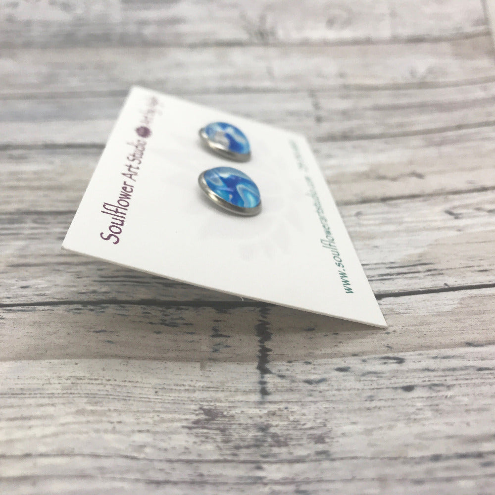 "Dreamy" Abstract Stud Earrings