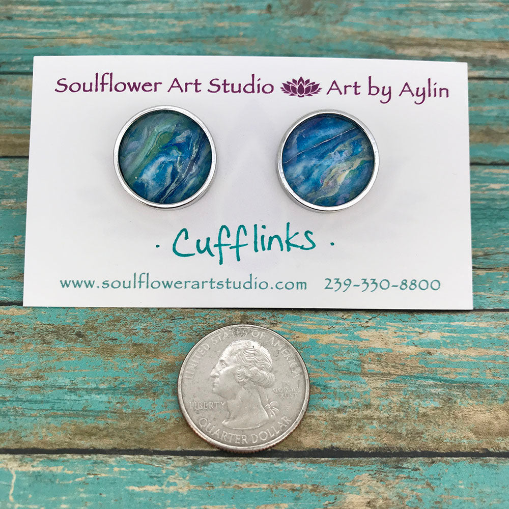 Artsy Abstract Cufflinks #102