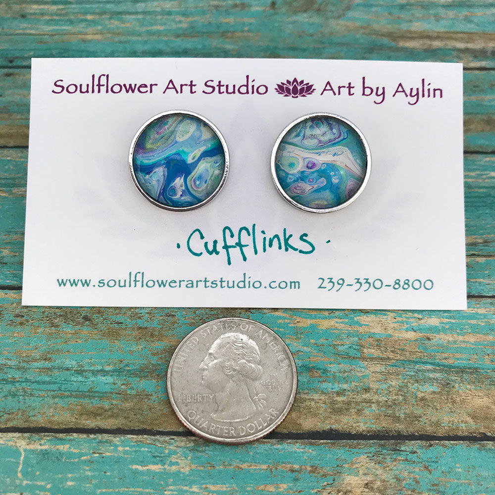 Artsy Abstract Cufflinks #104