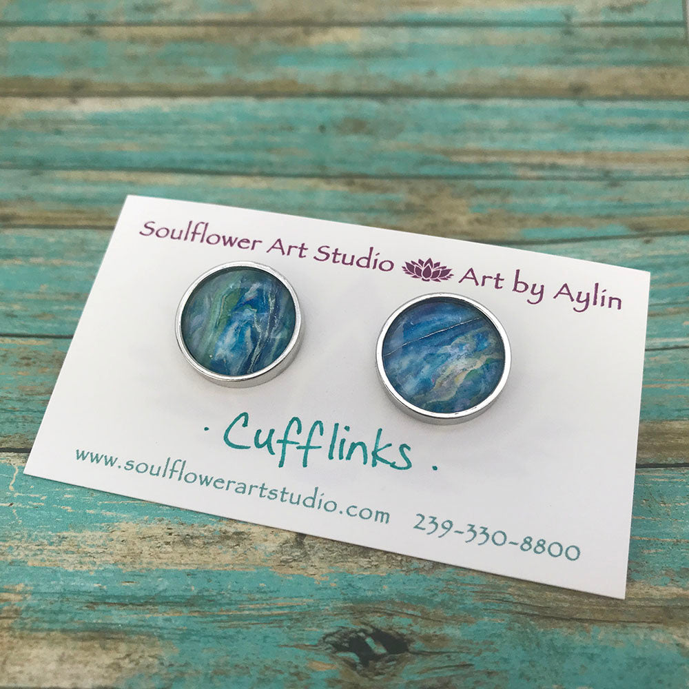 Artsy Abstract Cufflinks #102