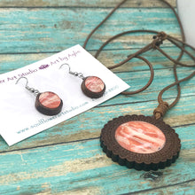Load image into Gallery viewer, Tangerine Sunset Necklace &amp; Earrings Set
