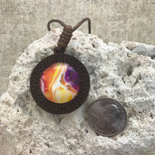 Load image into Gallery viewer, Eternal Flame Boho Abstract Art Wood Necklace
