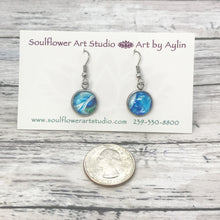 Load image into Gallery viewer, &quot;Fluidity&quot; Wearable Art Stud Earrings
