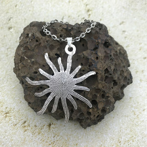 Key Lime Sun Abstract Art Necklace