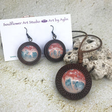 Load image into Gallery viewer, Sandstorm Boho Wooden Necklace &amp; Earrings Set
