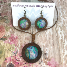 Load image into Gallery viewer, Lucid Dreams Boho Wooden Necklace &amp; Earrings Set
