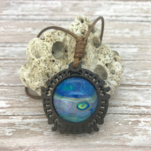 Load image into Gallery viewer, Drops of Jupiter Boho Abstract Art Wood Necklace
