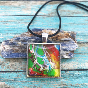"Think Outside the Box" Wearable Art Necklace
