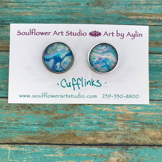 Artsy Abstract Cufflinks #104