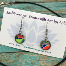 Load image into Gallery viewer, Colorful Abstract Necklace &amp; Earrings Set
