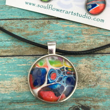Load image into Gallery viewer, Colorful Abstract Necklace &amp; Earrings Set
