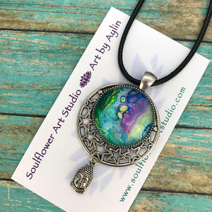 Little Buddha Wearable Art Necklace