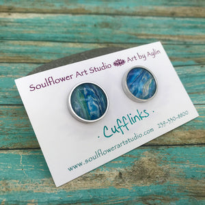 Artsy Abstract Cufflinks #102