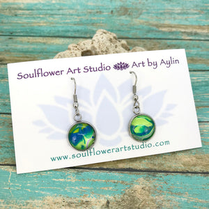 "Moon Drops" Wearable Art Earrings