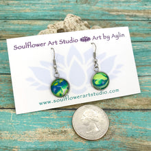 Load image into Gallery viewer, &quot;Moon Drops&quot; Wearable Art Earrings
