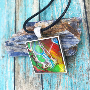 "Think Outside the Box" Wearable Art Necklace